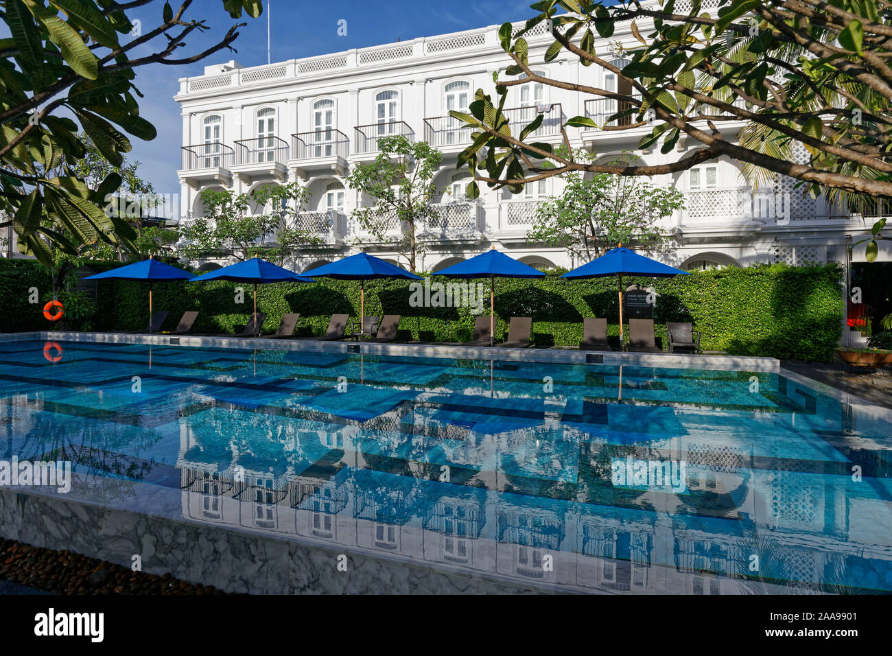 Piccolo Hotel Nyonya, città di Phuket, Tailandia Foto Stock