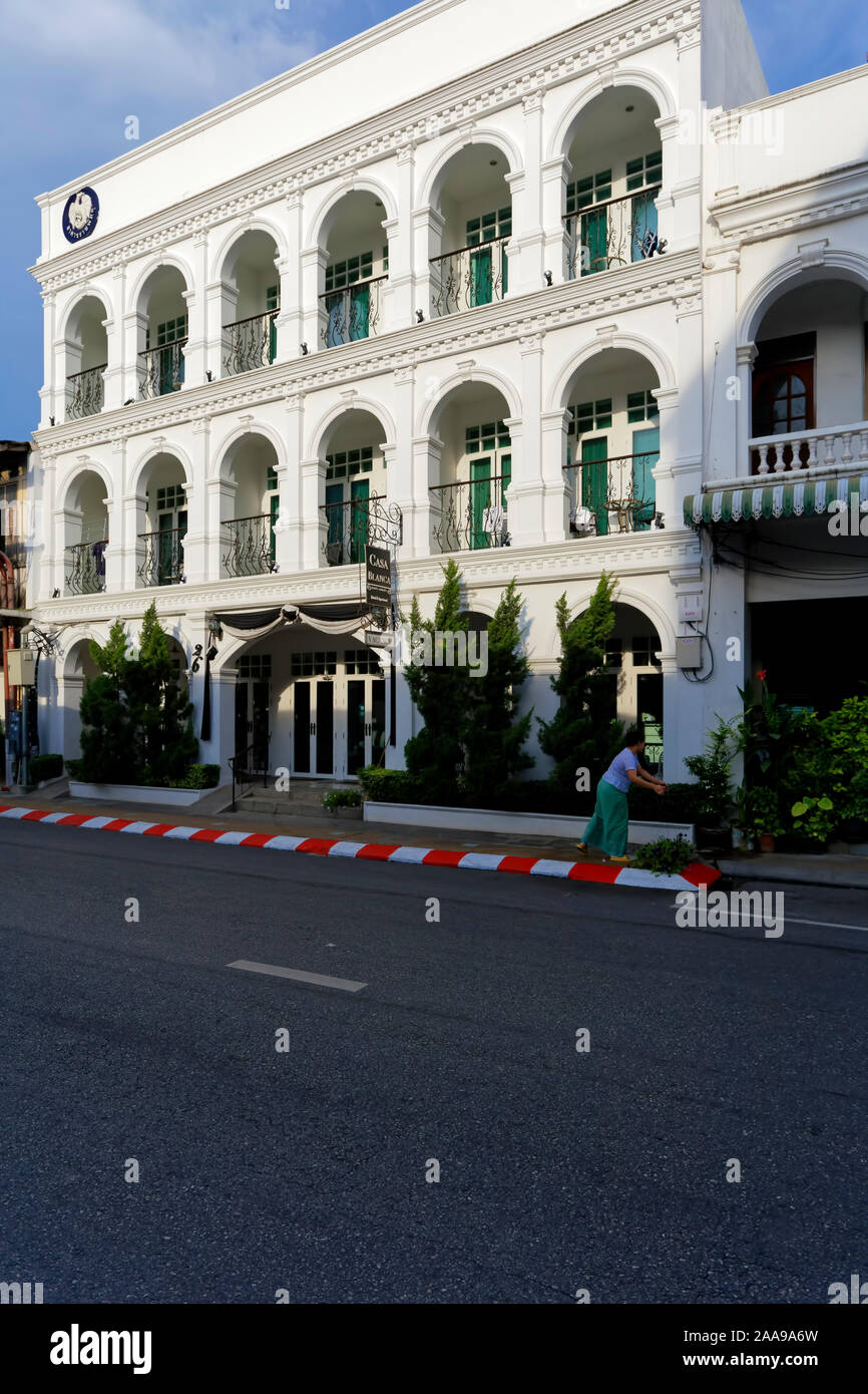 Casa Blanca Hotel Boutique, città di Phuket, Tailandia Foto Stock
