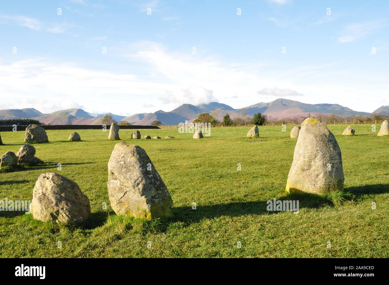 Castlerigg Stone Circle, Cumbria Foto Stock