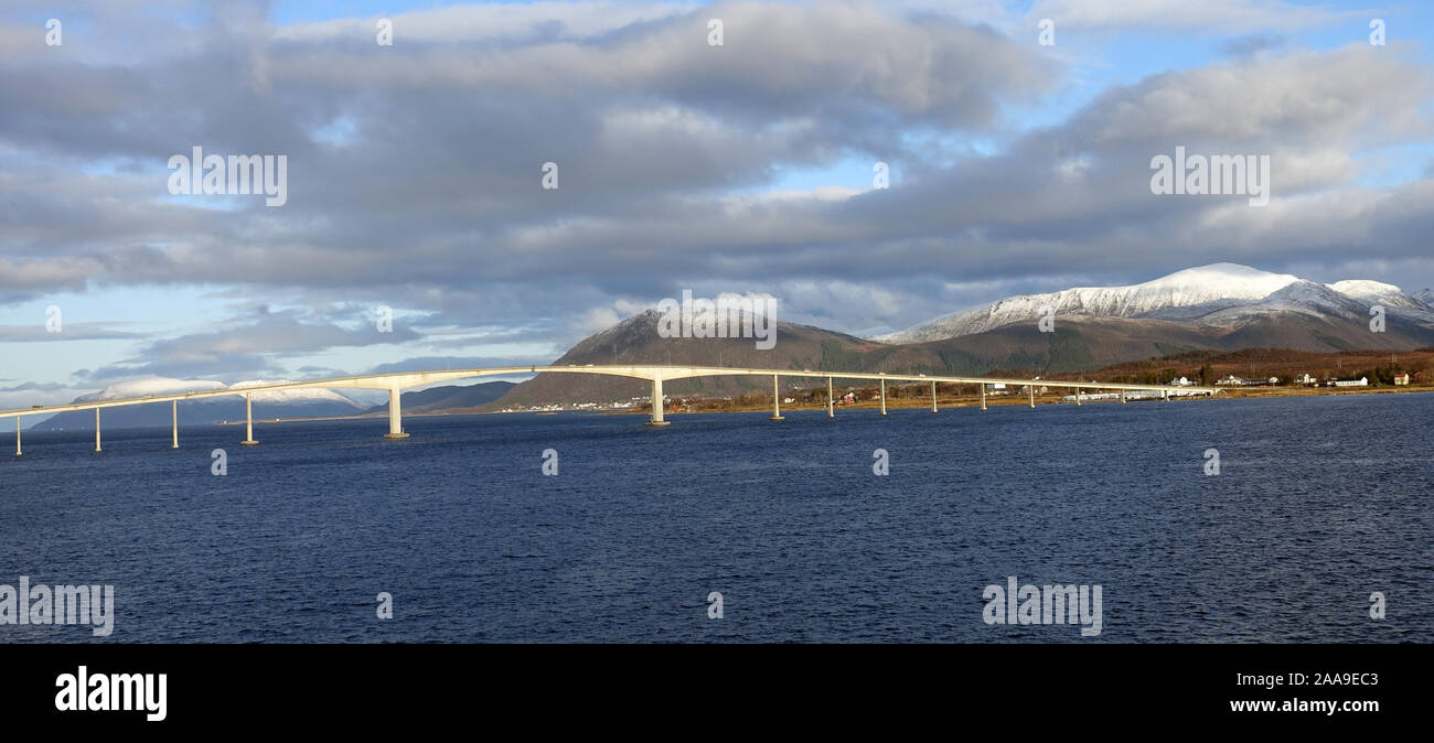 Sortland, Nordland County, regione Vesterålen, Norvegia Foto Stock