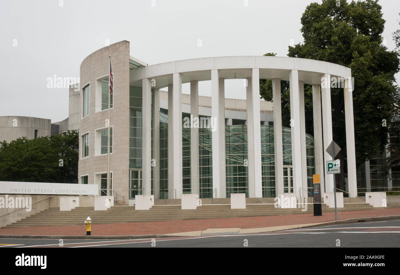 Stati Uniti Federal Courthouse Springfield ma Foto Stock