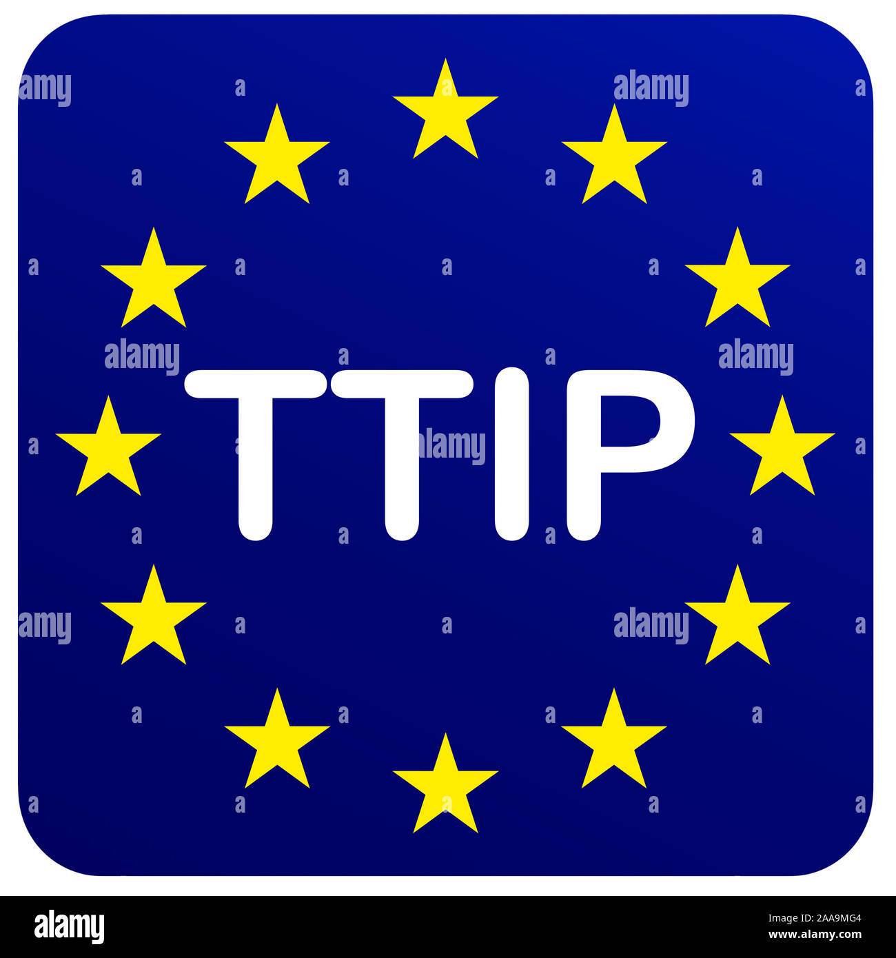 TTIP gli scambi e gli investimenti transatlantici Partnership Foto Stock