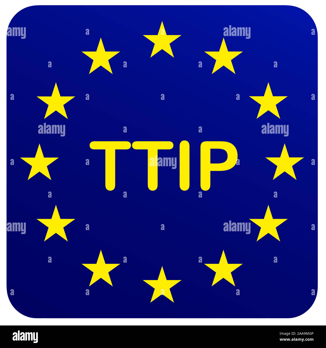 TTIP gli scambi e gli investimenti transatlantici Partnership Foto Stock