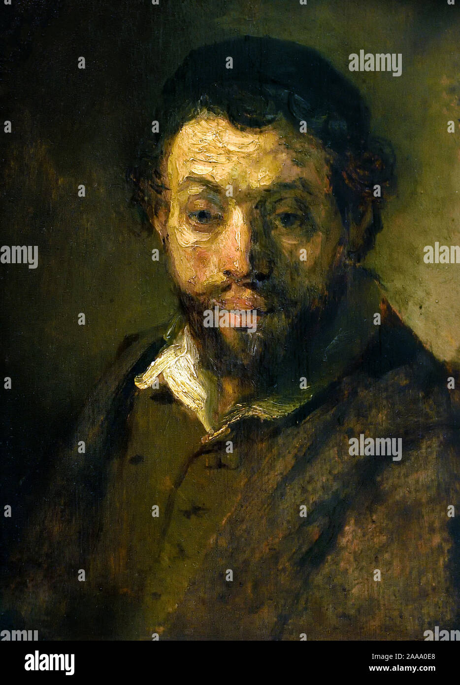 Ritratto di studio di un giovane ebreo 1657 Harmenszoon Rembrandt van Rijn, Olandese, 1606-1669, olandese Nei Paesi Bassi, in Olanda. Foto Stock