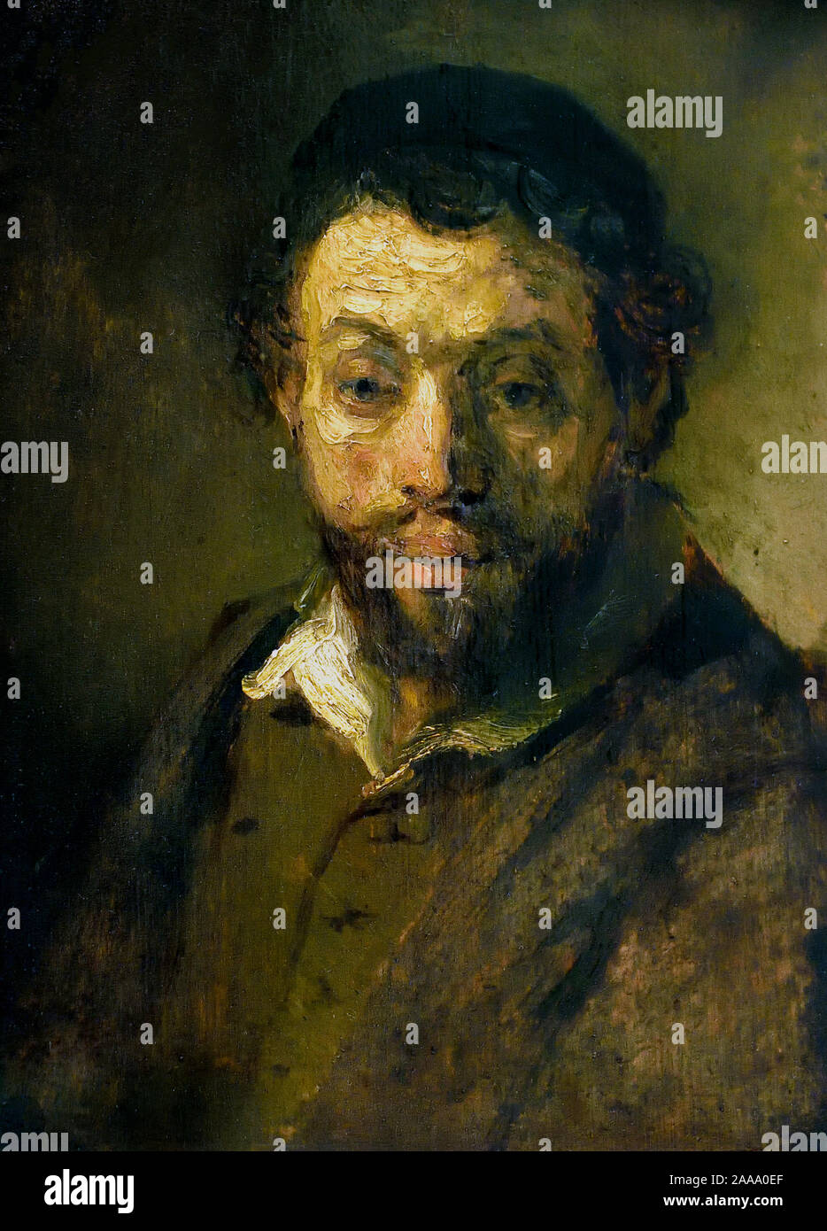 Ritratto di studio di un giovane ebreo 1657 Harmenszoon Rembrandt van Rijn, Olandese, 1606-1669, olandese Nei Paesi Bassi, in Olanda. Foto Stock