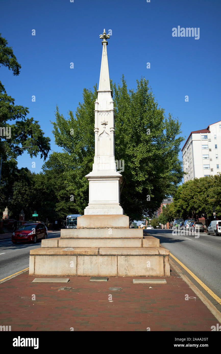 Confederato guerra civile memorial east broad street Athens georgia usa Foto Stock