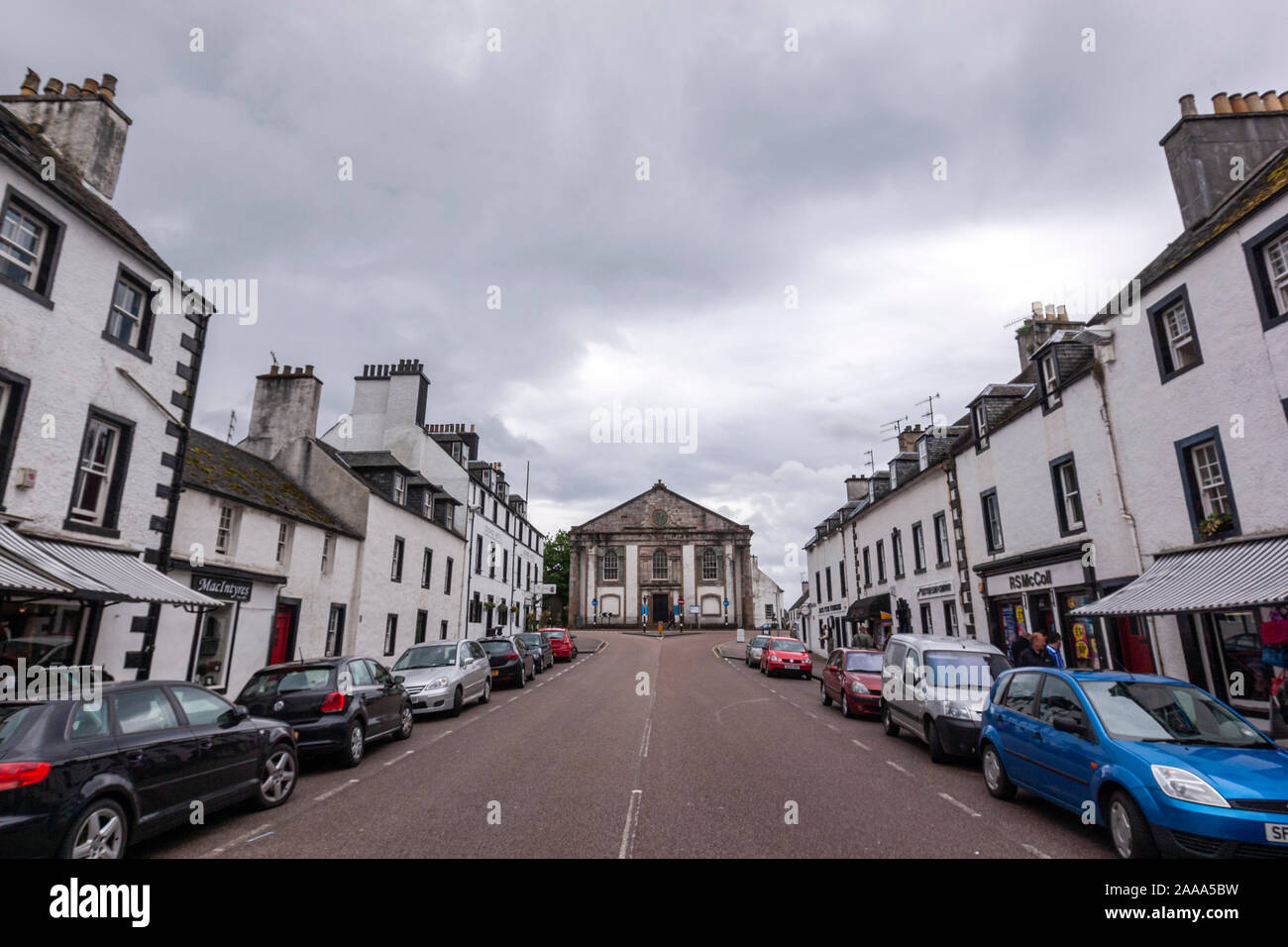Inveraray Chiesa Parrocchiale in East Main Street , Inveraray, Argyll and Bute, Scotland, Regno Unito Foto Stock
