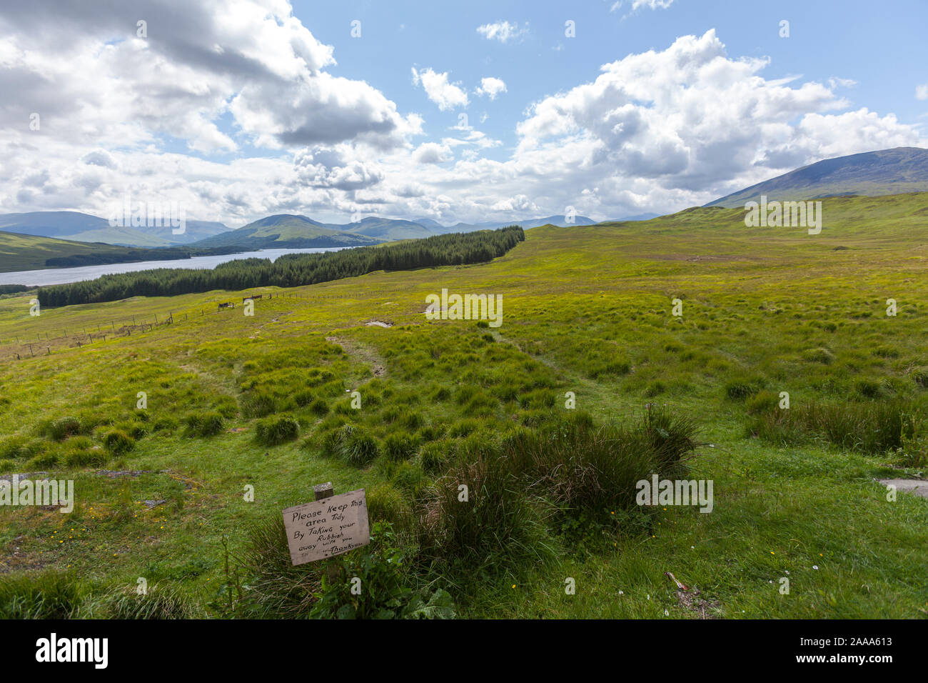 Loch Tulla Viewpoint, Highland, Scotland, Regno Unito Foto Stock