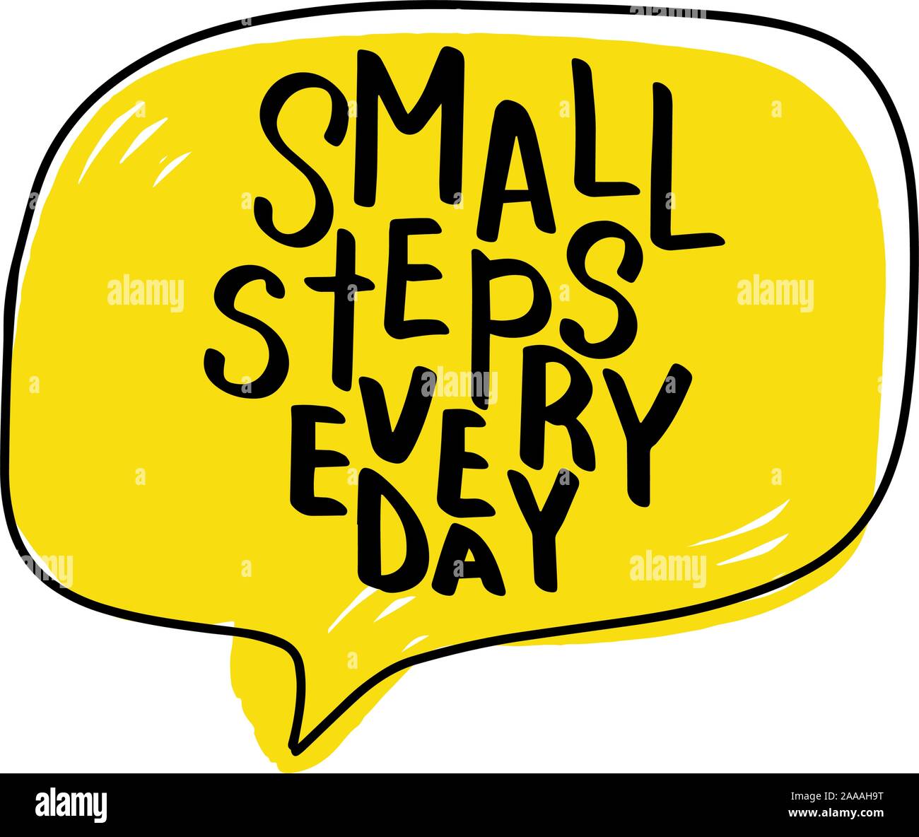 Vettore illustrazione di calligrafia isolati su sfondo bianco. Illustrazione Vettoriale