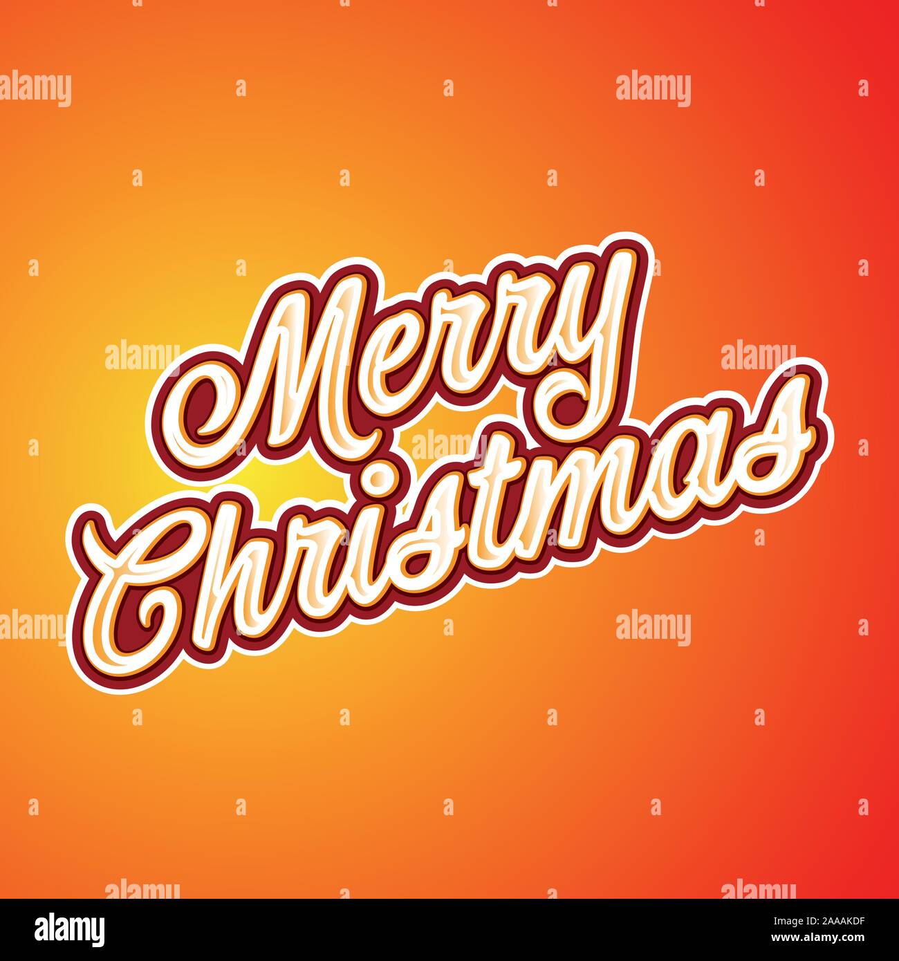 Buon Natale saluti segno della scheda Illustrazione Vettoriale