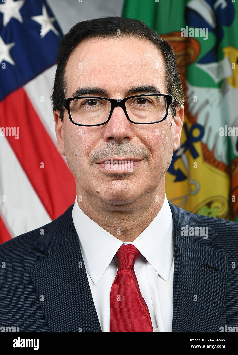 Steven Mnuchin, Stati Uniti Dipartimento del Tesoro Foto Stock