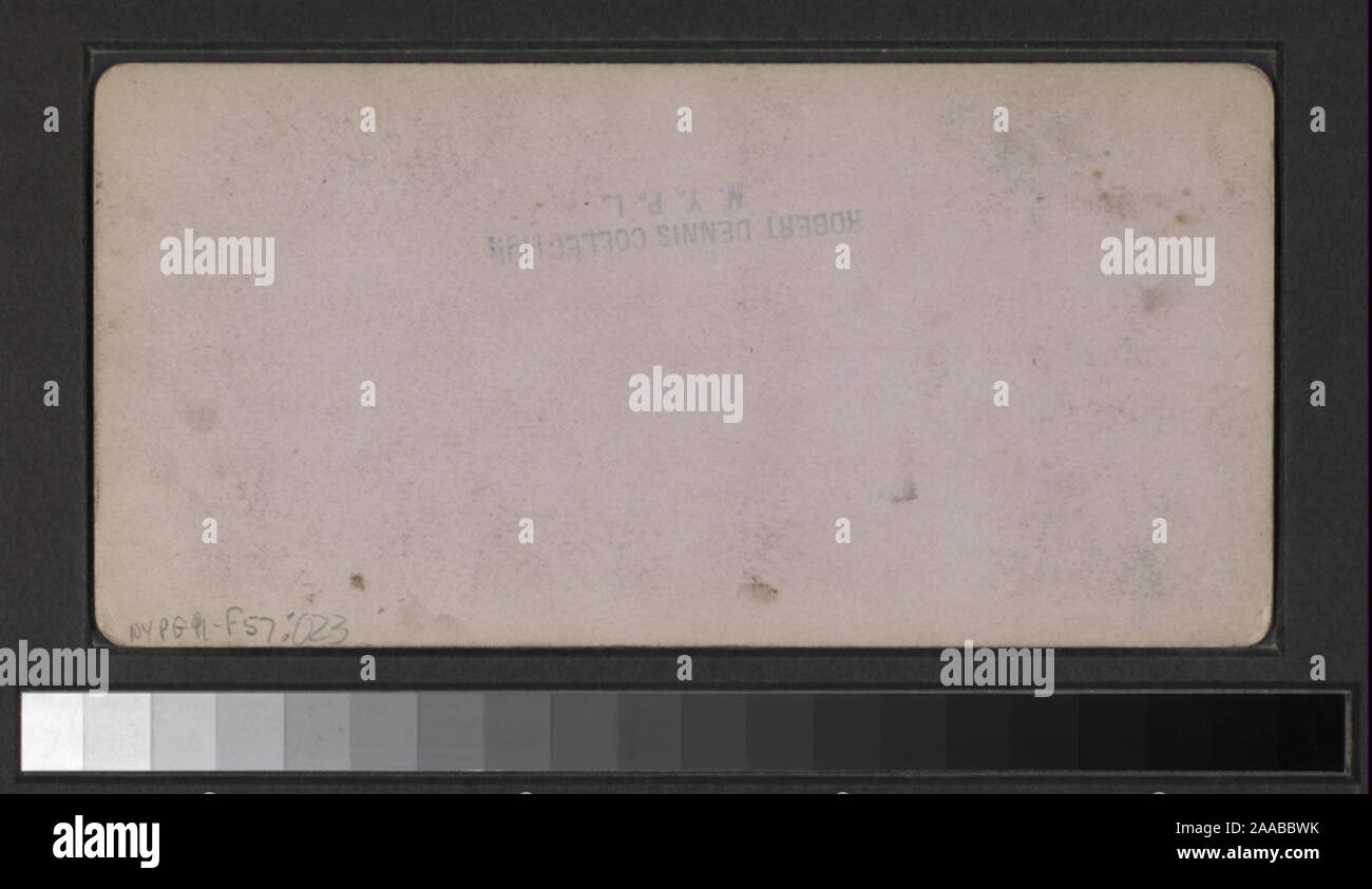 Dono di Robert Dennis, 1982 e la Sig.ra George R. Collins, 1993. Include due colorate a mano viste. Include viste da Isaac Myer collezione. Include viste da una serie intitolata Niagara scenario che sono unire numericamente con altre viste. Include visualizzazioni stampigliato A.J. Raynes. Robert Dennis raccolta di vista stereoscopica. Titolo ideato da cataloger. Le viste sono numerati: 1, 2, 4, 6, 10, 11, 13, 18, 20, 23, 25, 26, 28, 30-32, 36, 38, 39, 45, 51, 53-55, 57-59, 76-78, 82, 85, 86, 88, 91, 96, 97, 100-102, 105, 106, 109, 114, 117, 118, 120, 121-123, 131, 137, 139, 140, 151, 153-155, 158, 160, 165 Foto Stock