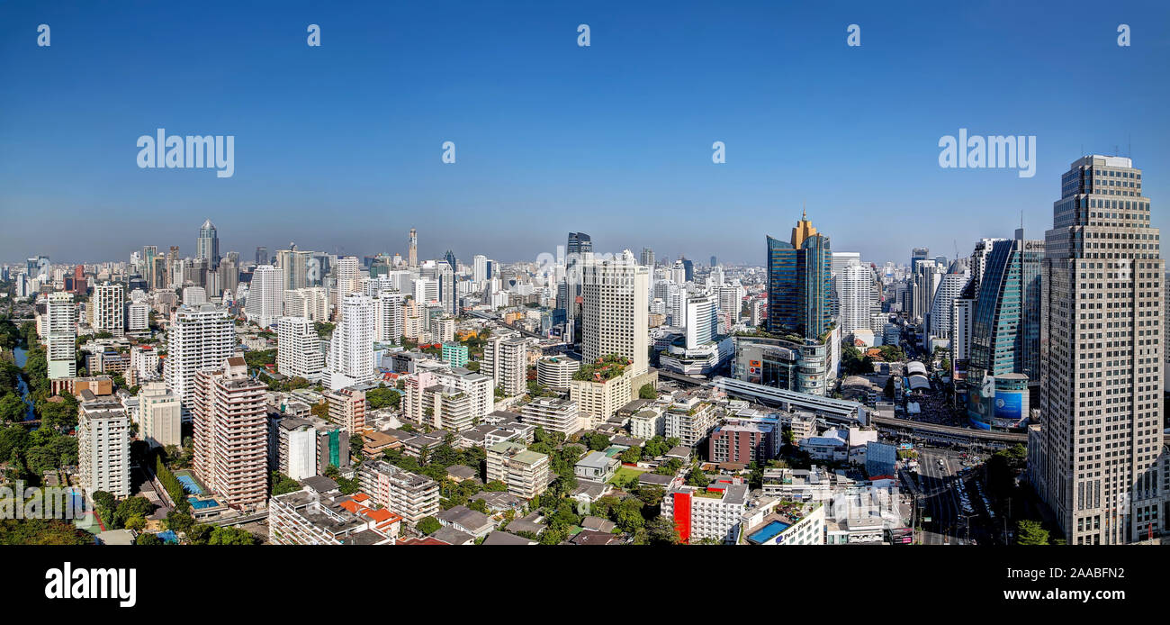 Panorama giornaliero di Sukhumvit-Asoke Foto Stock