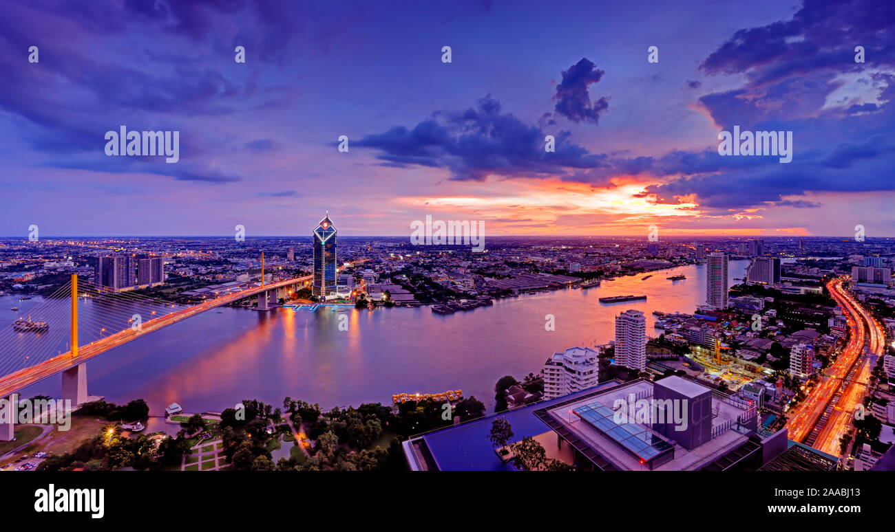 Starview Rama IX Pano, Bangkok Foto Stock