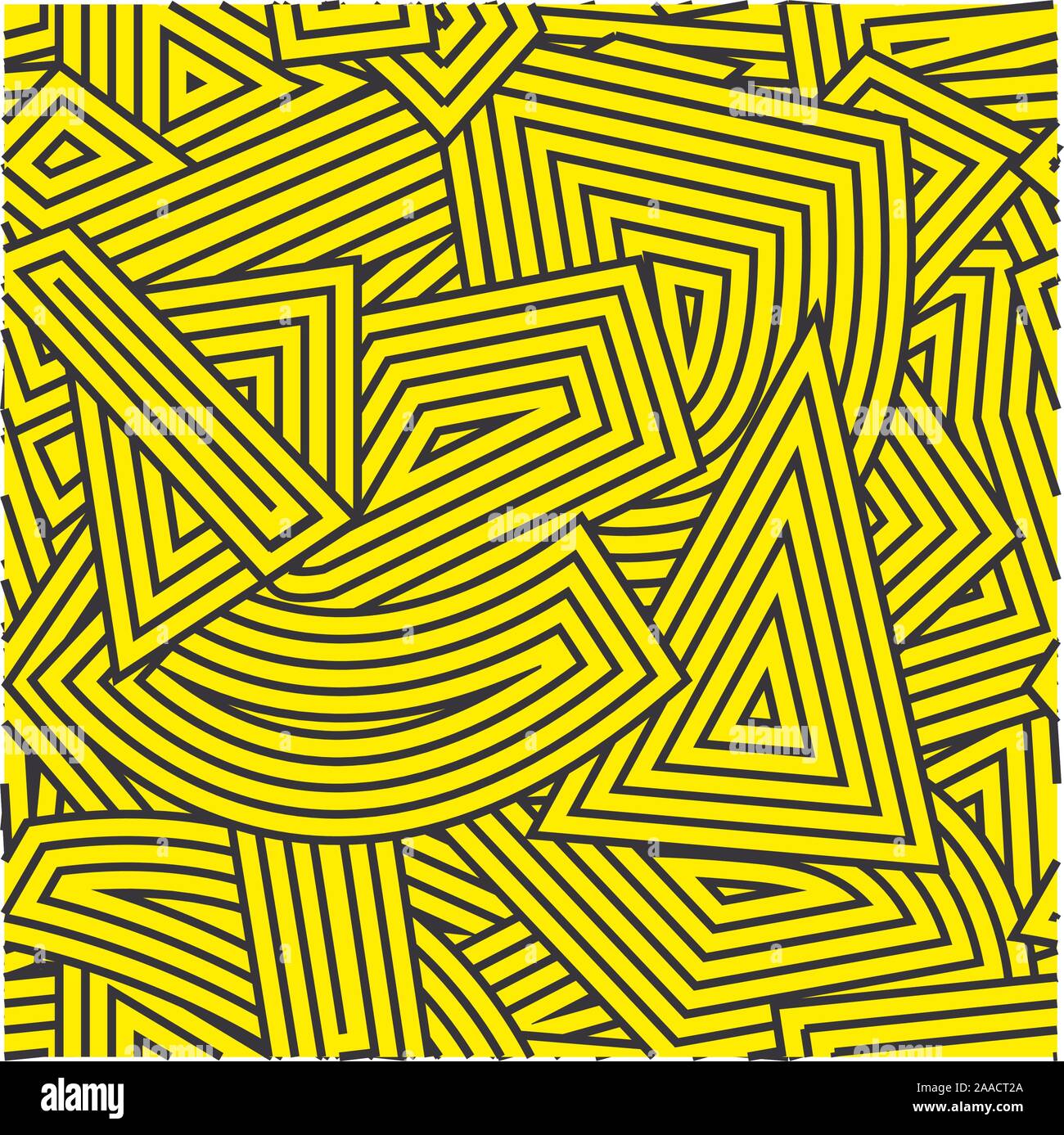 Creative triangolo di sfondo, figure geometriche,strisce iscrizioni. Caos colorato modello senza giunture. - Vettore Illustrazione Vettoriale