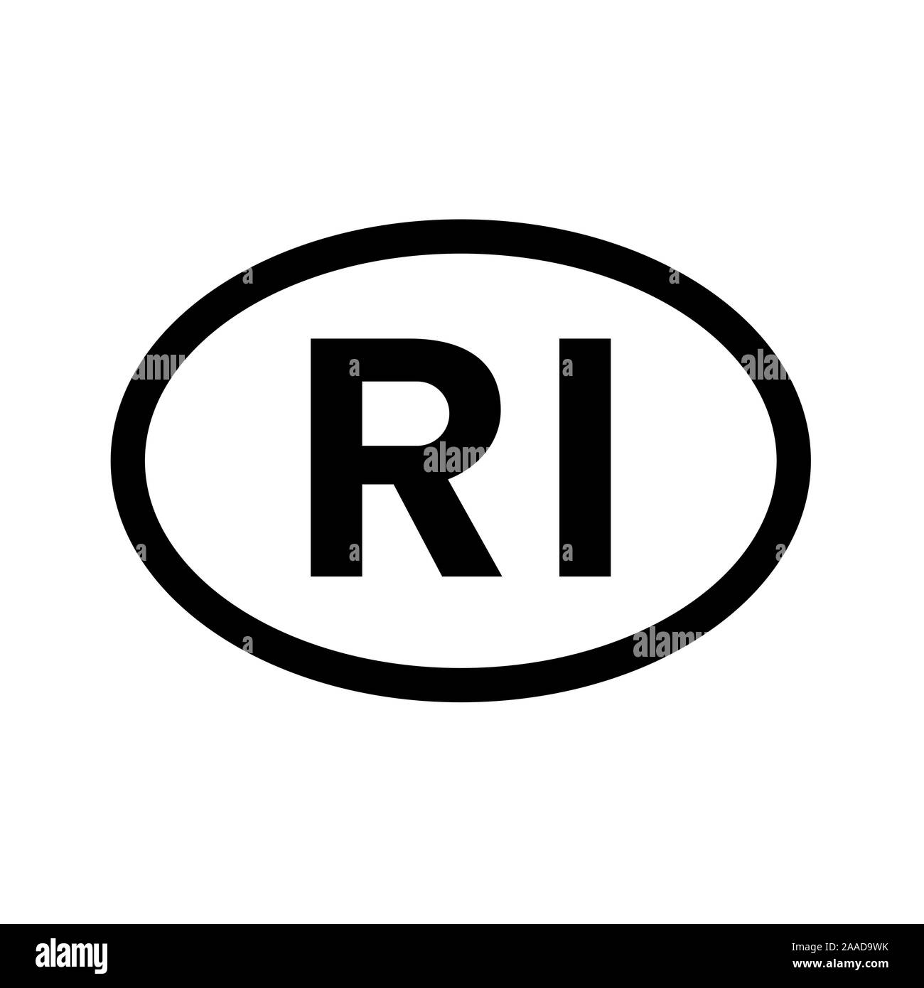 Codice paese di immatricolazione del veicolo Indonesia Foto Stock