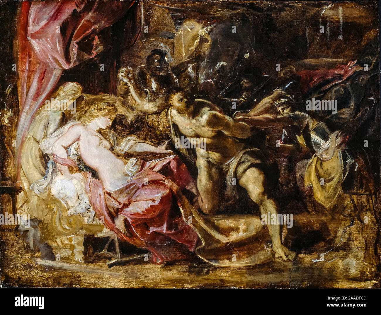 Peter Paul Rubens, la cattura di Sansone, pittura, 1609-1610 Foto Stock