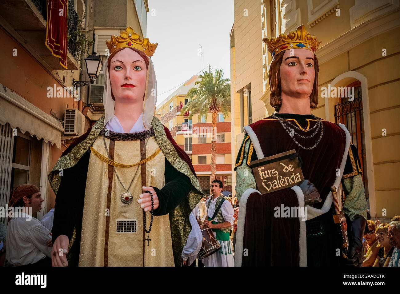 Spagna Algemesì (Valencia) Festa del Mare de Deu de la Salut: Gigantes di Algemesì ( giganti ) Foto Stock