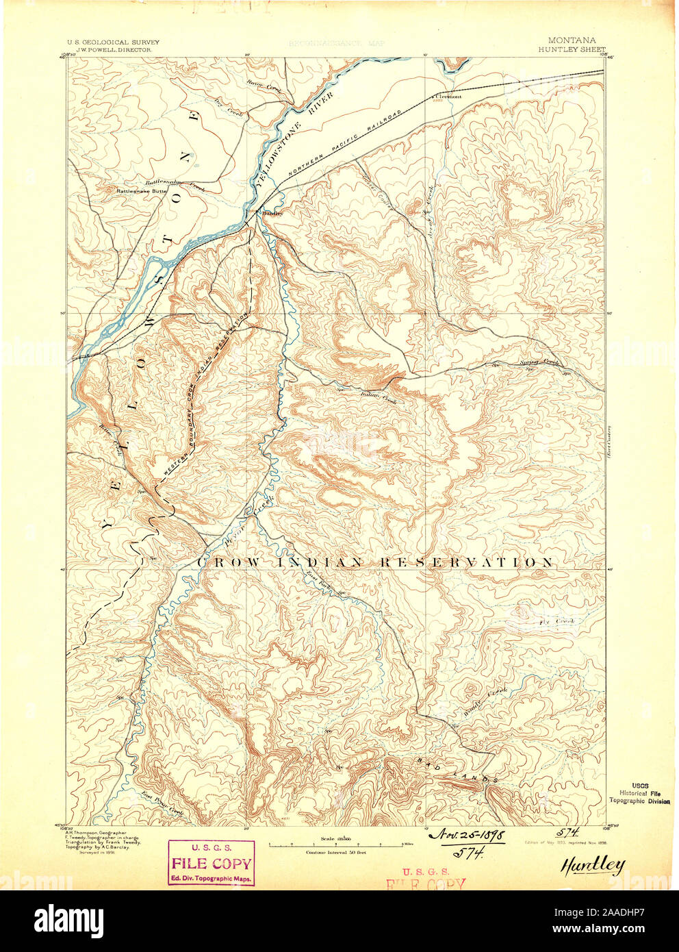 Mappa di huntley montana immagini e fotografie stock ad alta risoluzione Alamy