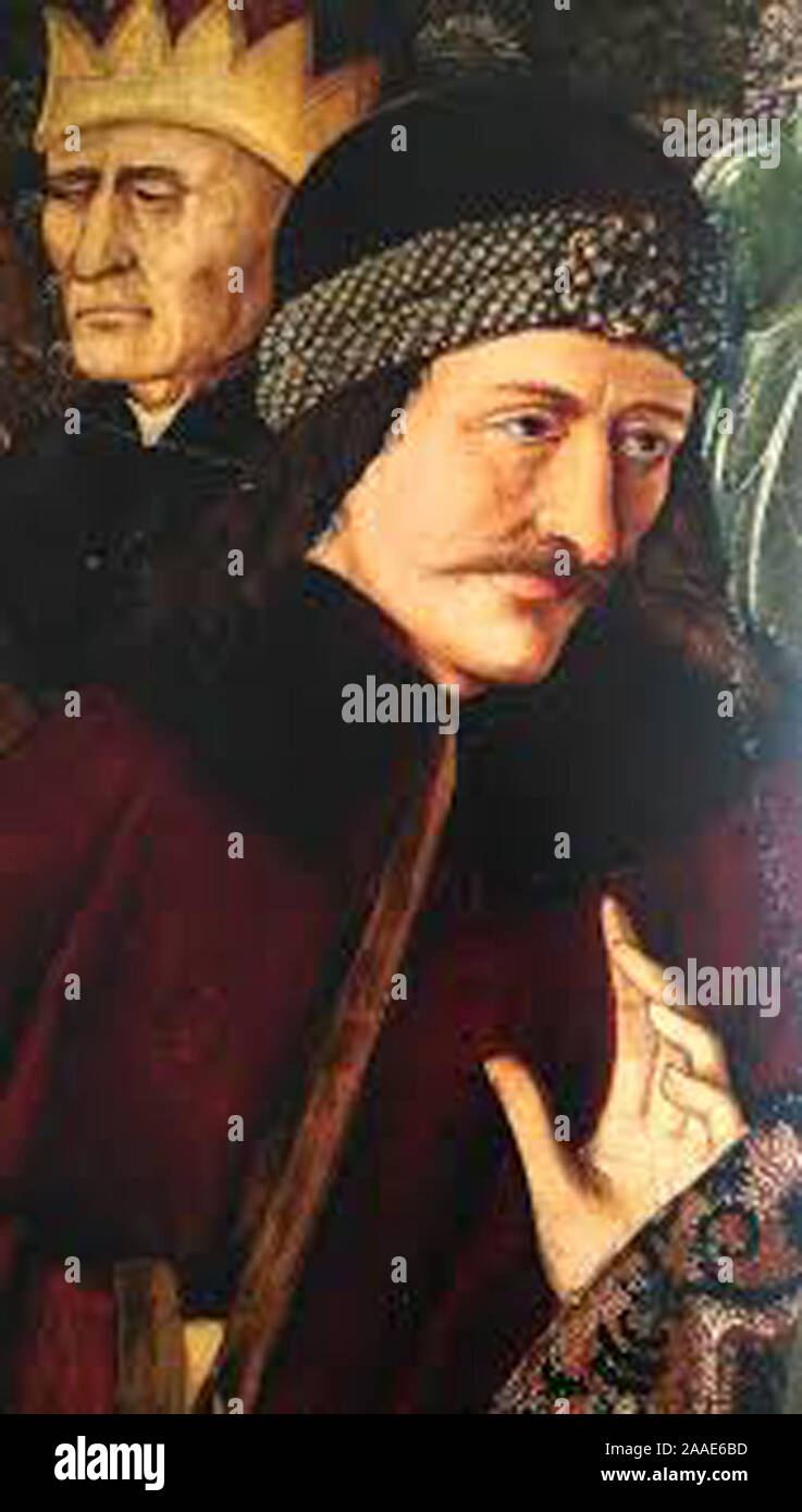 Ritratto di Vlas Tepes Dracula di Wallacchia Foto Stock