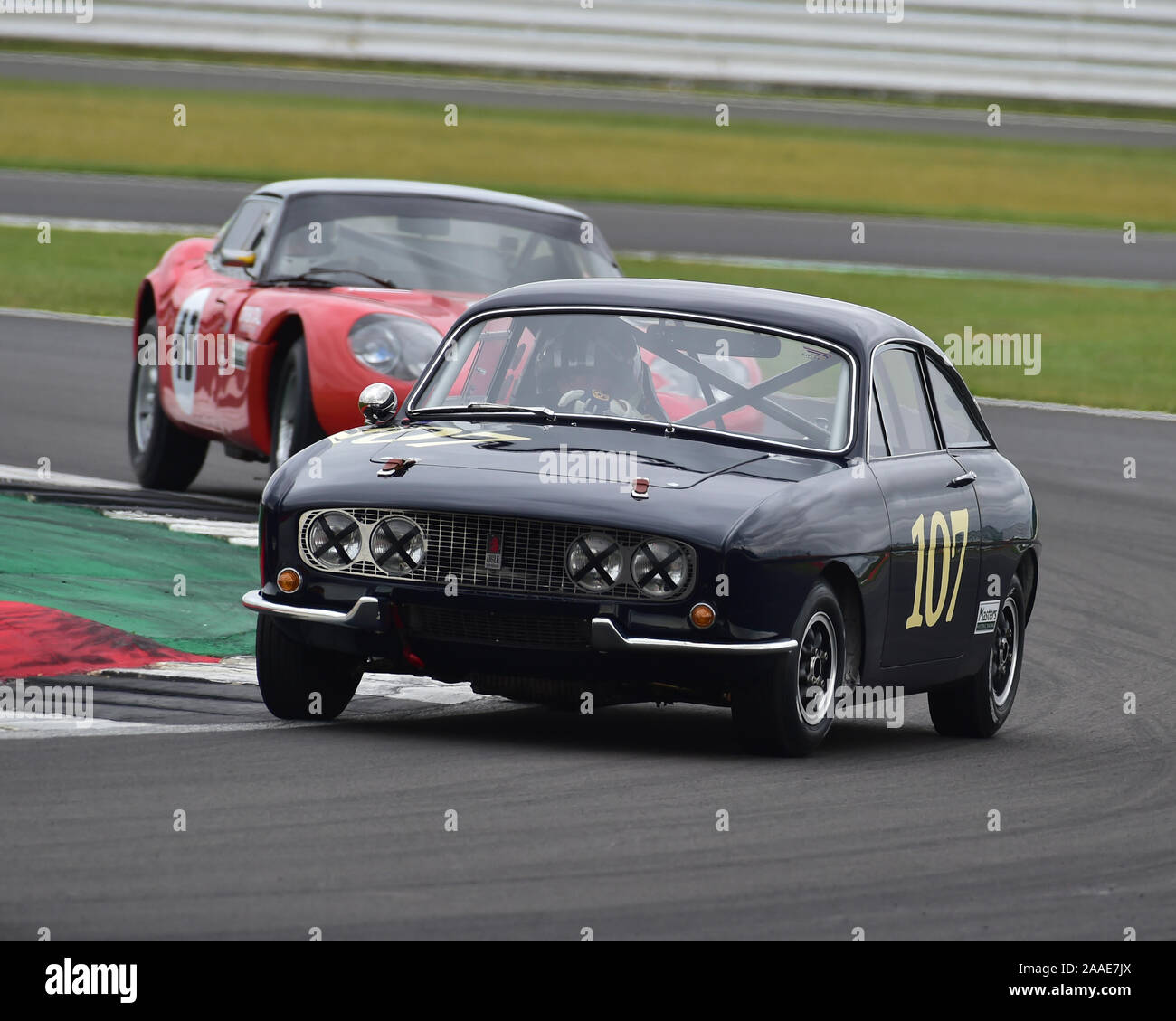 Mark Burnett, Nick Swift, Ogle SX 1000, Trofeo Internazionale per le classiche vetture GT, Silverstone Classic, luglio 2019, Silverstone, Northamptonshire, Engla Foto Stock