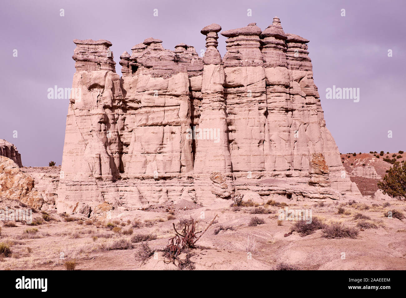 Georgia o'Keefe White Place, vicino a Taos - Hoodoos nel New Mexico, Stati Uniti Foto Stock
