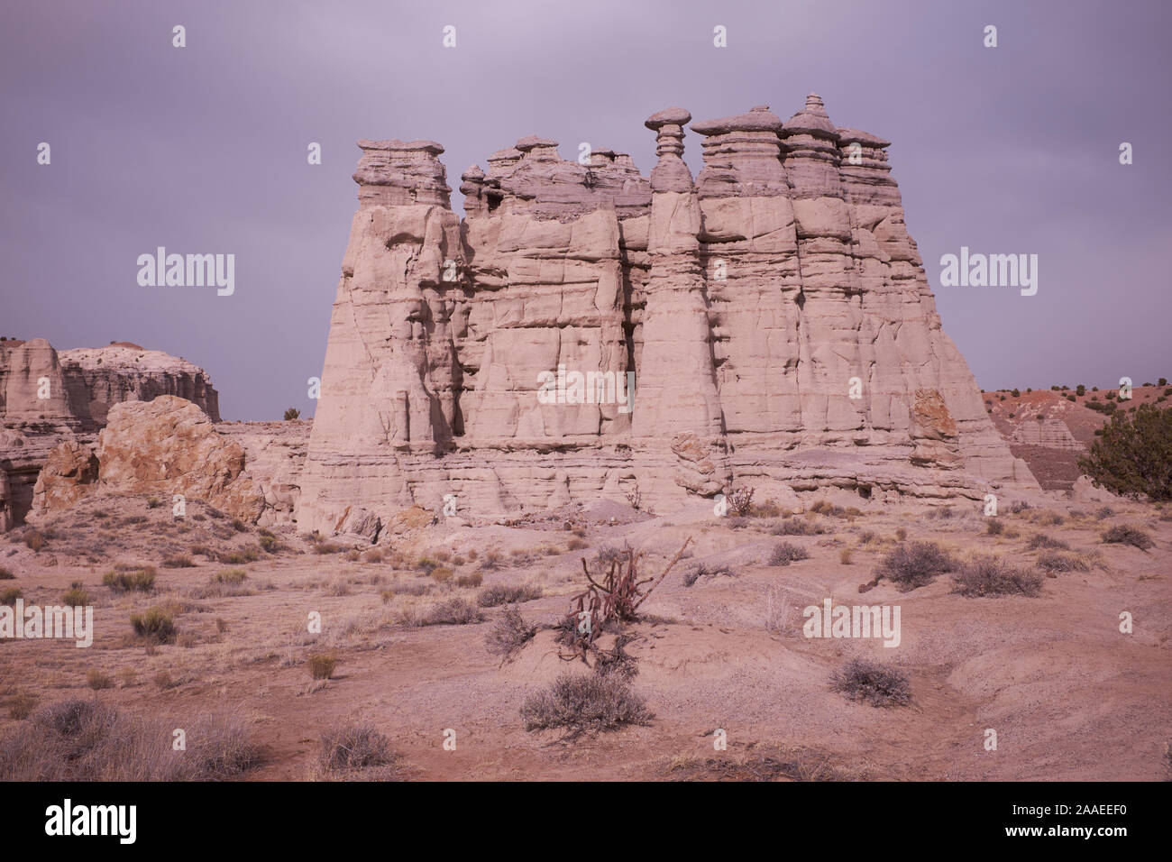 Georgia o'Keefe White Place, vicino a Taos - Hoodoos nel New Mexico, Stati Uniti Foto Stock