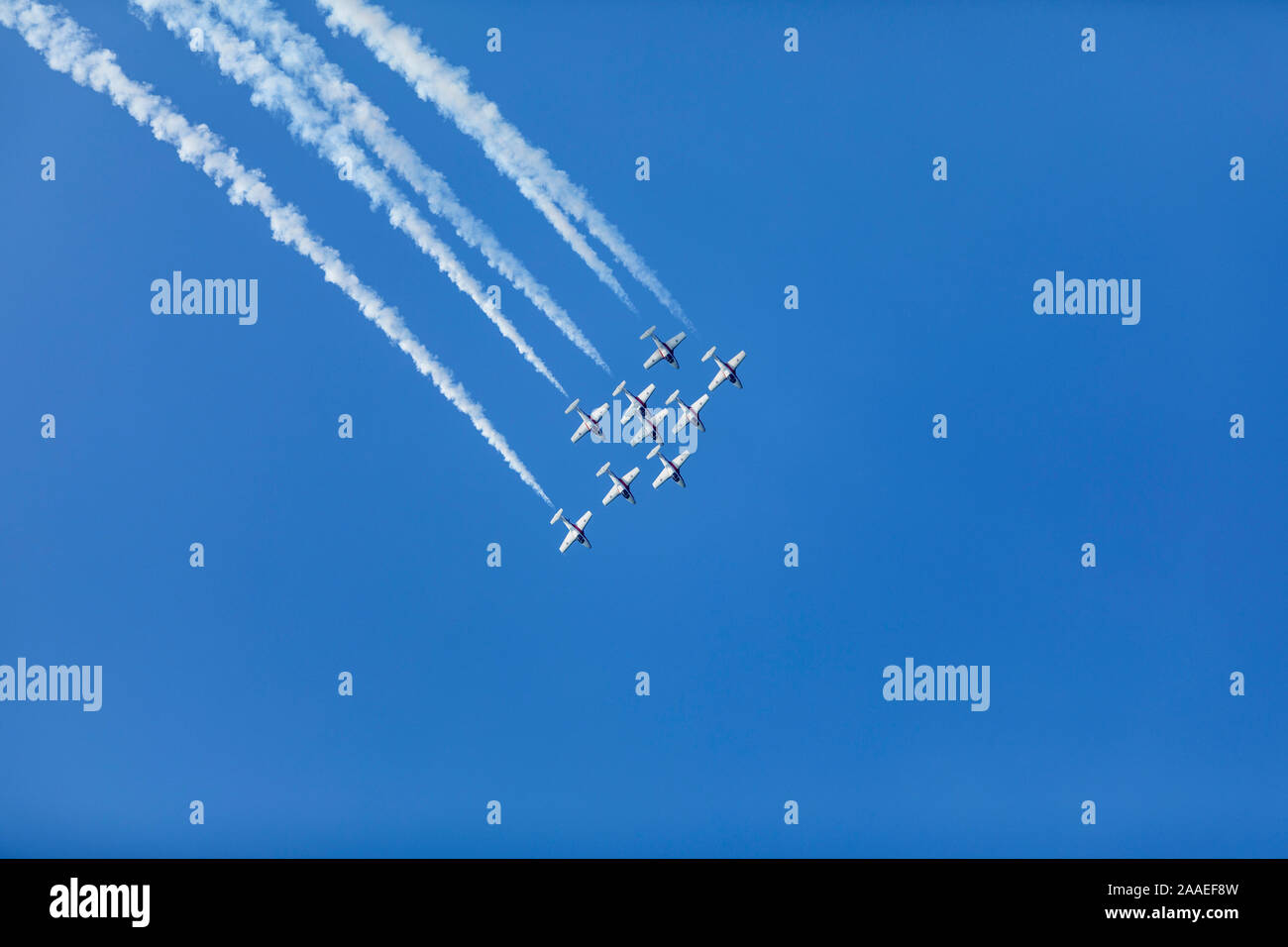 Canada Ontario, Niagara sul lago, Snowbirds air show, dimostrazione di volo dei team del Royal Canadian Air Force Foto Stock