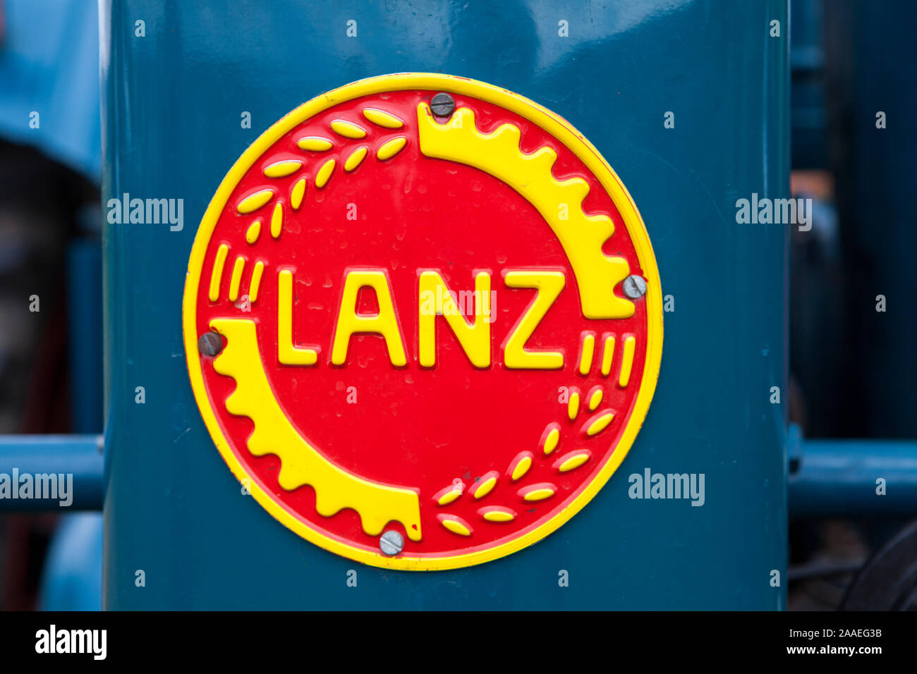 Il vecchio trattore Lanz, Germania Foto Stock
