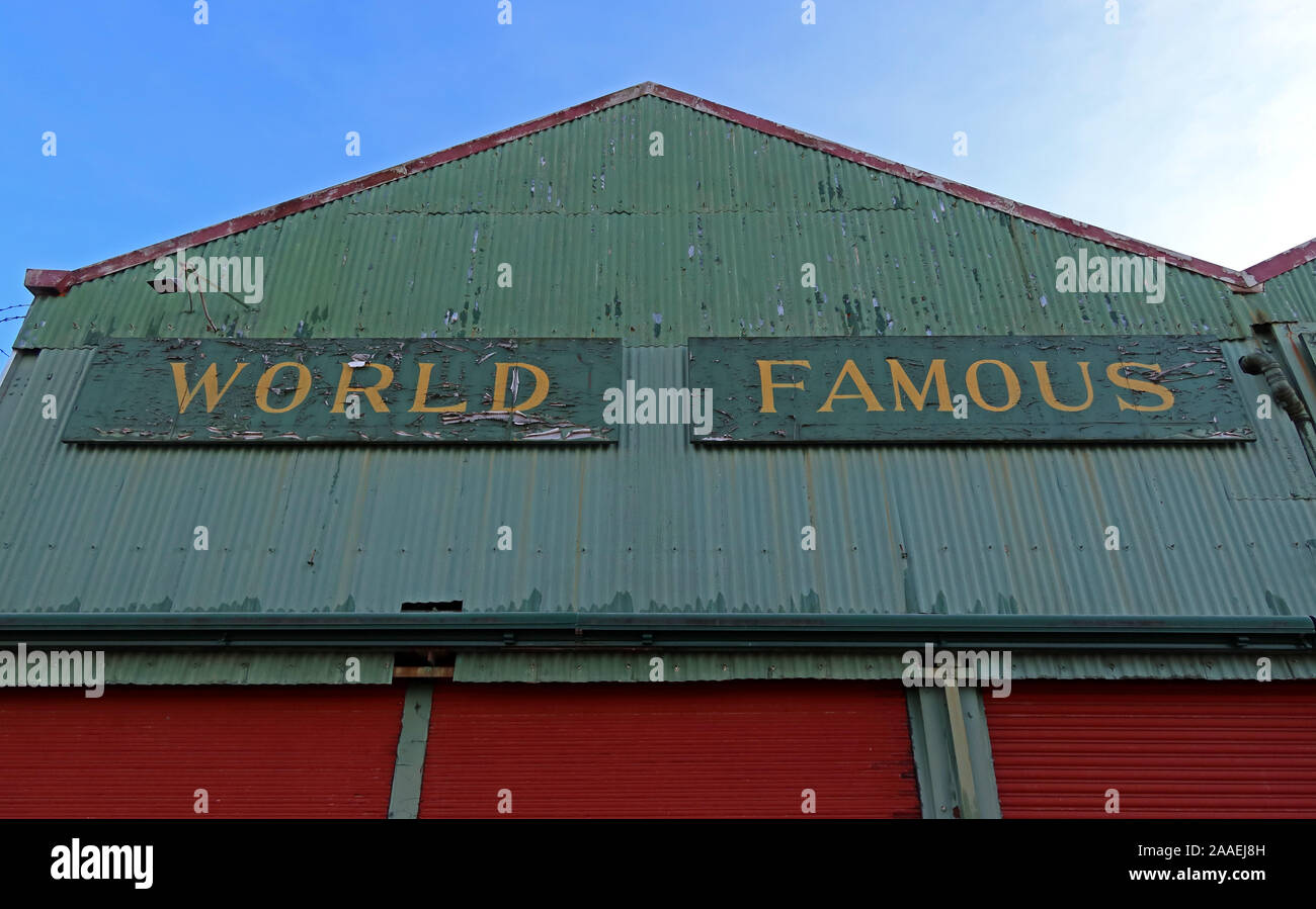 Famosa in tutto il mondo segno,Il Barras, Gallowgate, East End di Glasgow, Scozia, Regno Unito, G1 5DX Foto Stock