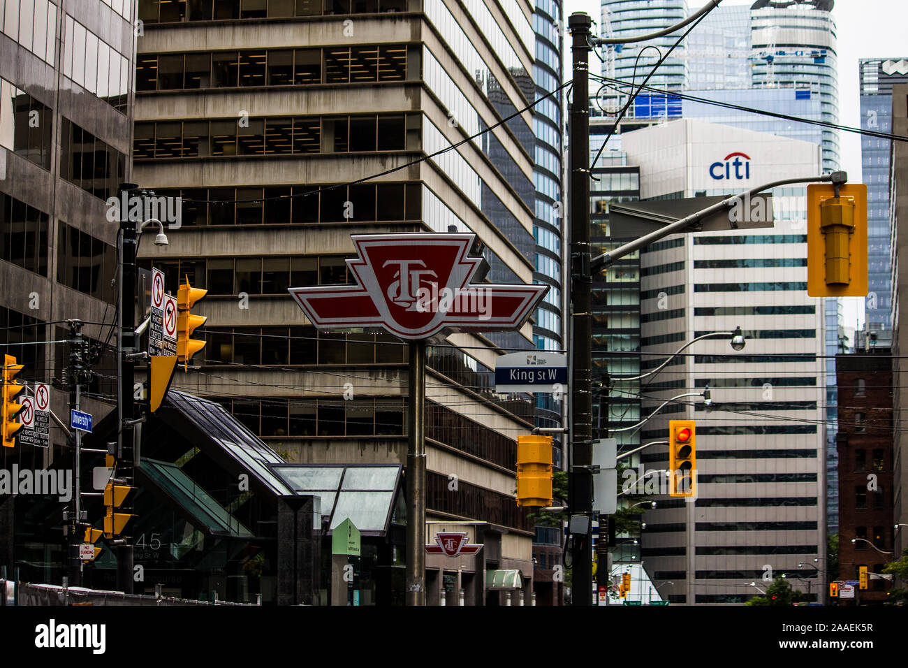 TTC Accedi nel centro di Toronto Foto Stock