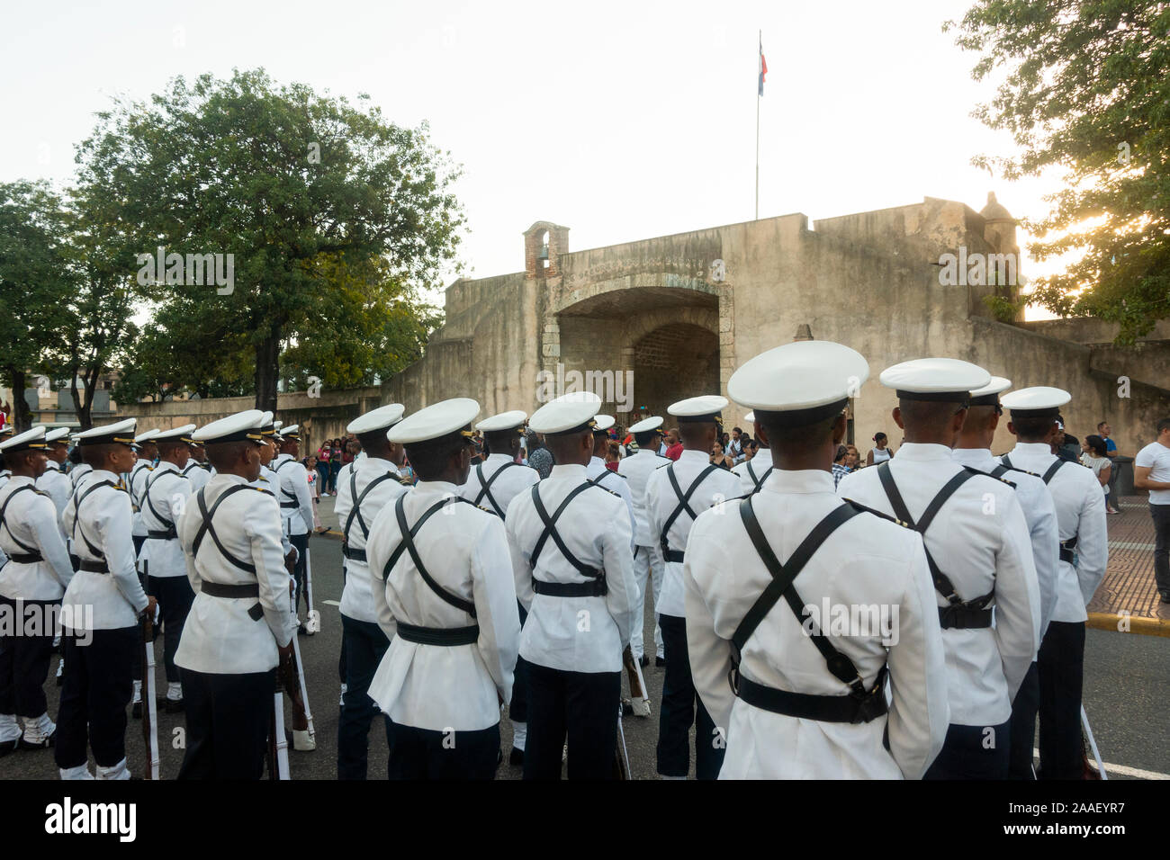 Independence Park all'interno della porta del Conte a Santo Domingo Foto Stock