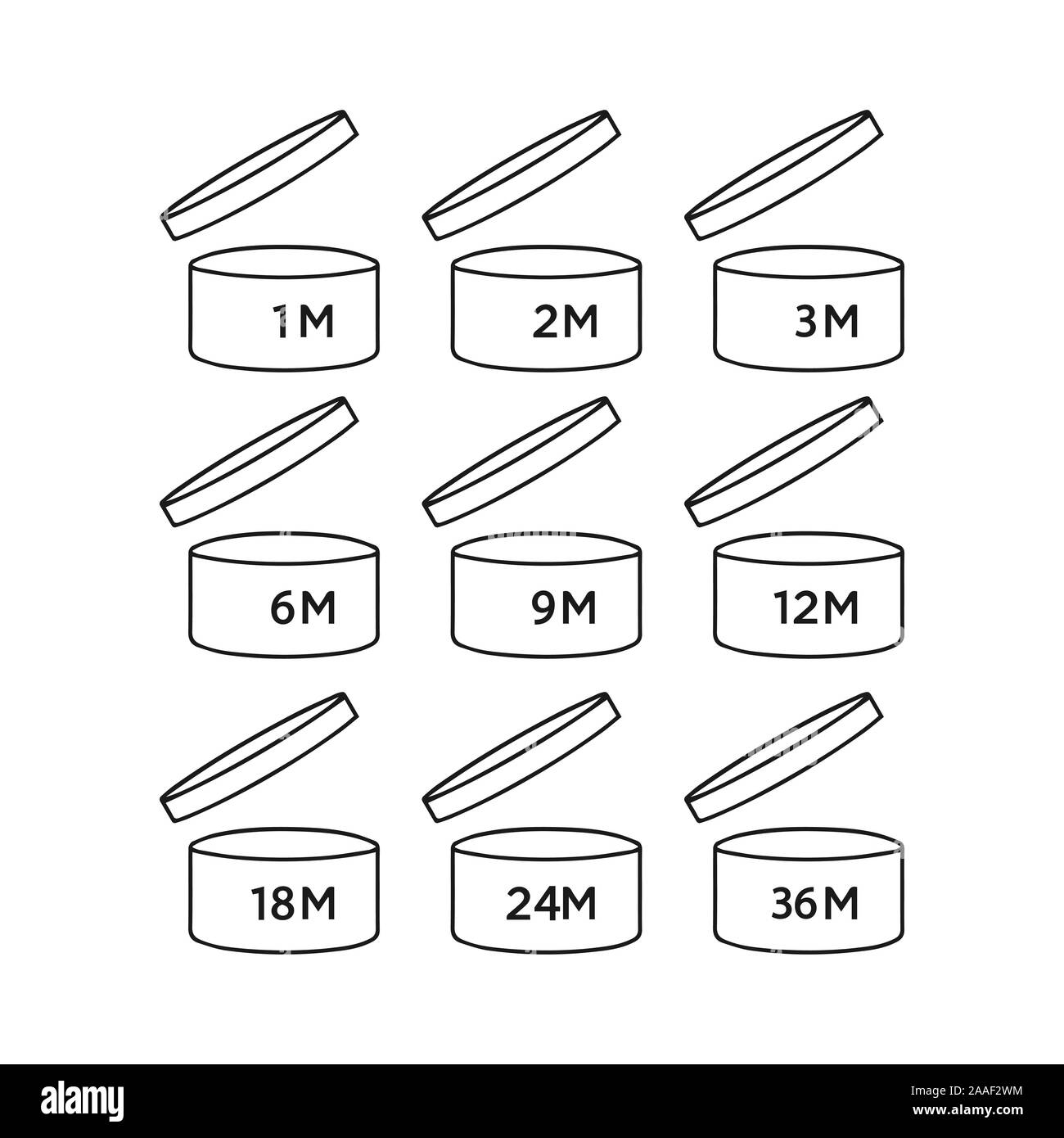 Dopo il periodo di simbolo di apertura. Illustrazione Vettoriale, design piatto. Illustrazione Vettoriale