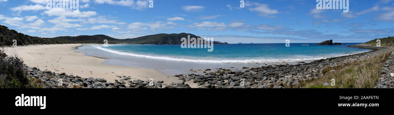 Vista sulla spiaggia di Cape Bruny, Tasmania Foto Stock