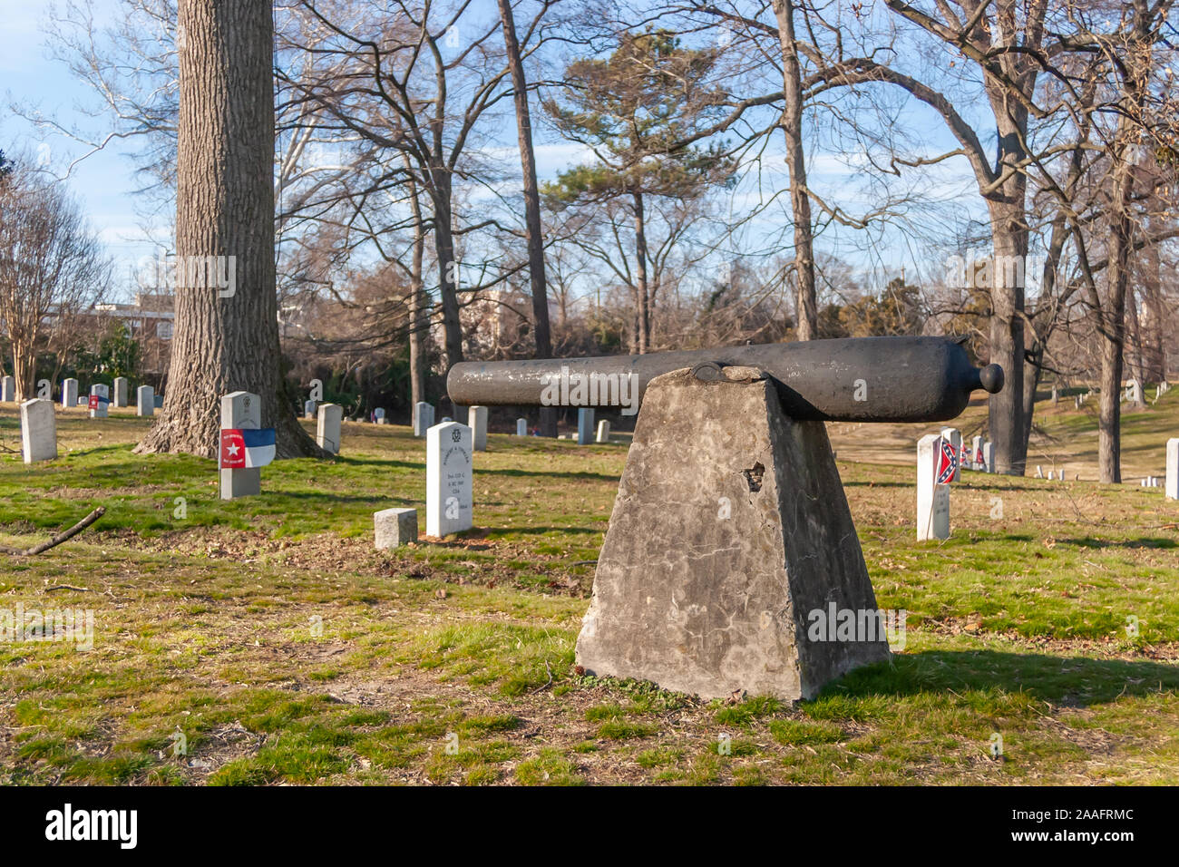 Civil War Memorial nel cimitero di Hollywood, Richmond, VA. Foto Stock