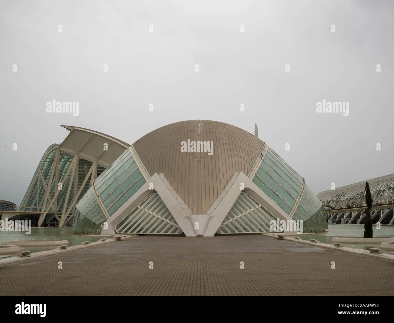 Hemisferic edificio in Valencia, la Città delle Arti e delle Scienze Foto Stock