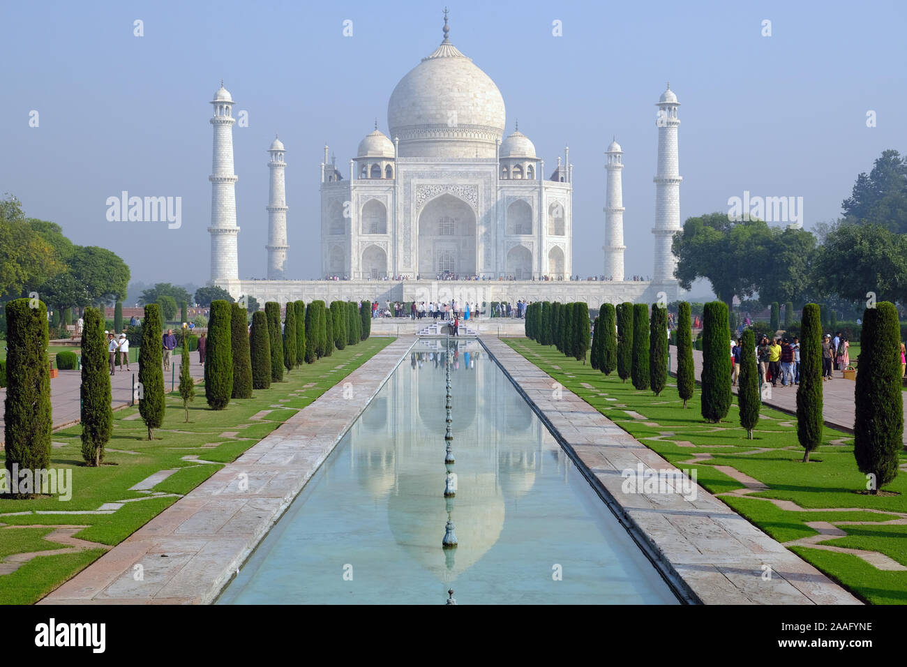 Storico e distintivo - Islam India Agra Taj Mahal Foto Stock