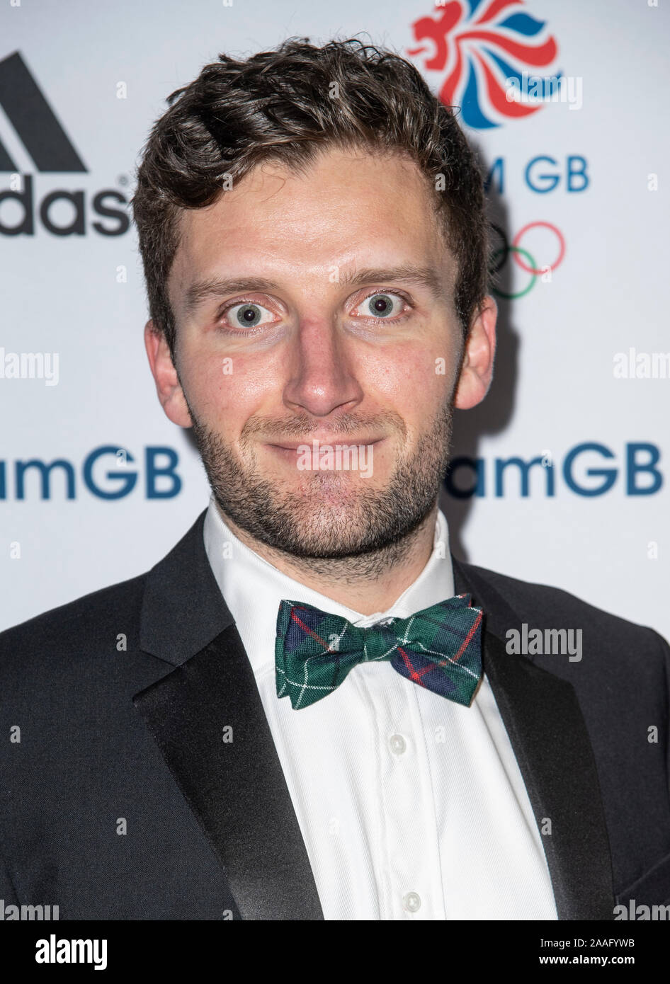 Londra, Regno Unito. Xxi Nov, 2019. Londra - Inghilterra NOV 21: Callum Skinner assiste il team GB Palla al vecchio Billingsgate, Londra Inghilterra il 21 novembre 2019 Credit: Gary Mitchell, GMP Media/Alamy Live News Foto Stock