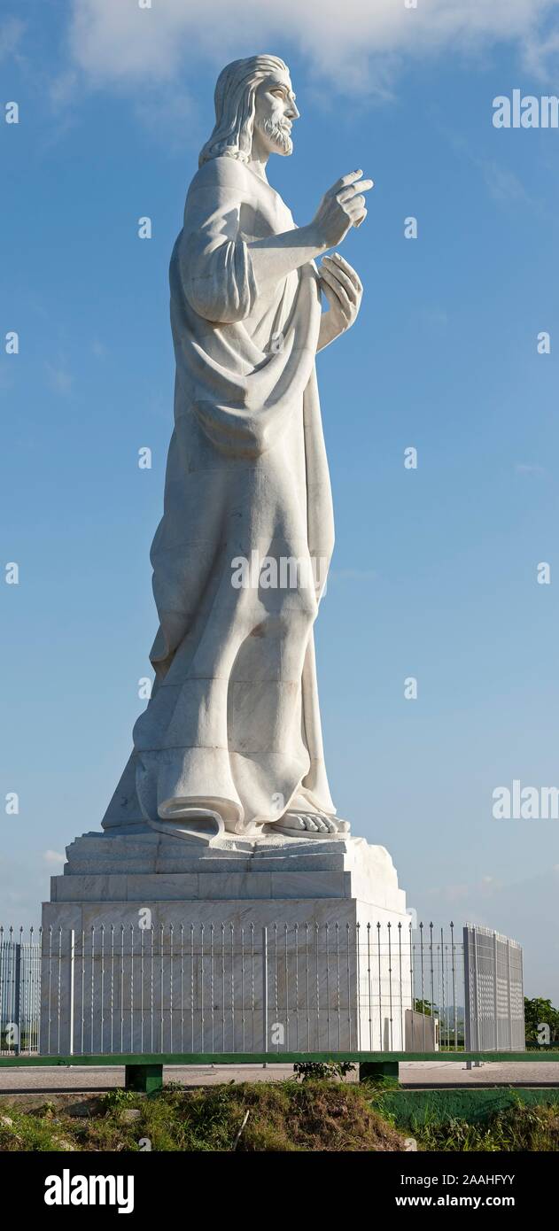 Statua di Cristo, Cristo de La Habana, Havana, Cuba Foto Stock