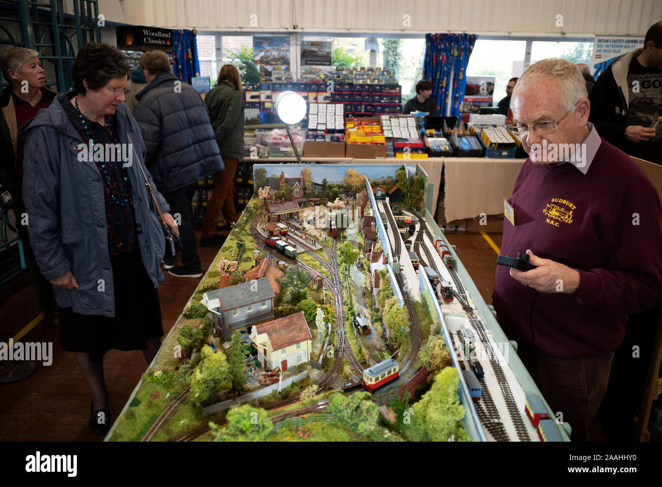 Il modello mostra ferroviaria Ipswich Suffolk REGNO UNITO Foto Stock