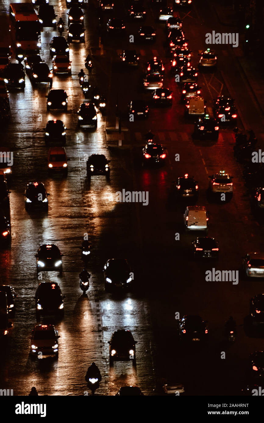 Il traffico a Parigi Foto Stock
