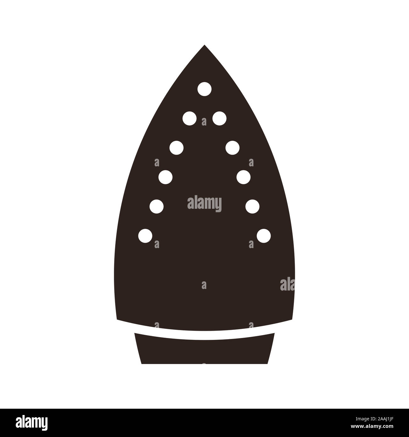 Icona di ferro. Servizio lavanderia e simbolo di faccende di casa Foto Stock