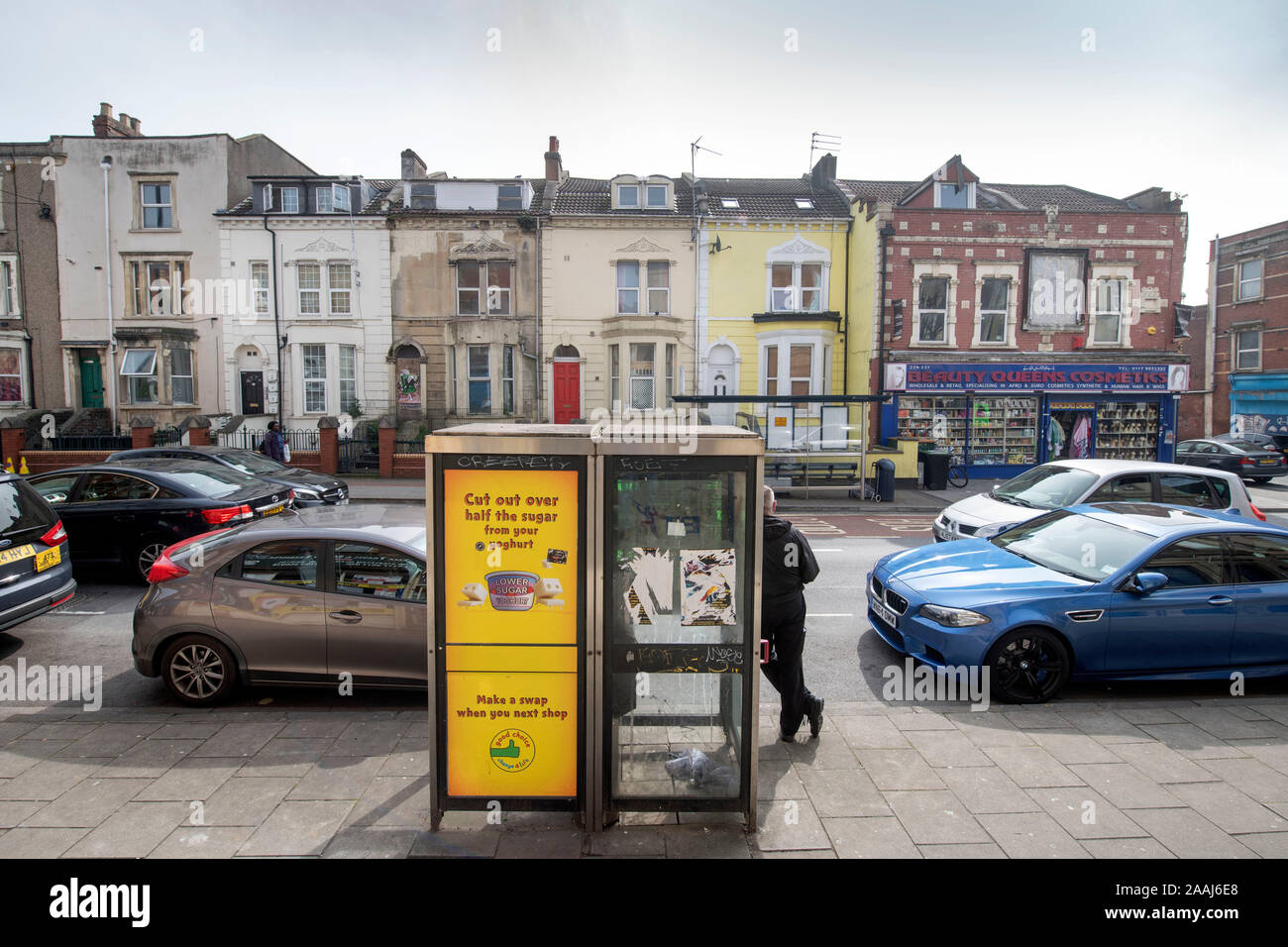 Stapleton Road a Bristol che alcune persone hanno etichettato come il peggiore in Gran Bretagna compresi dal Ministro Sajid Javid che vivevano lì come un bambino Foto Stock