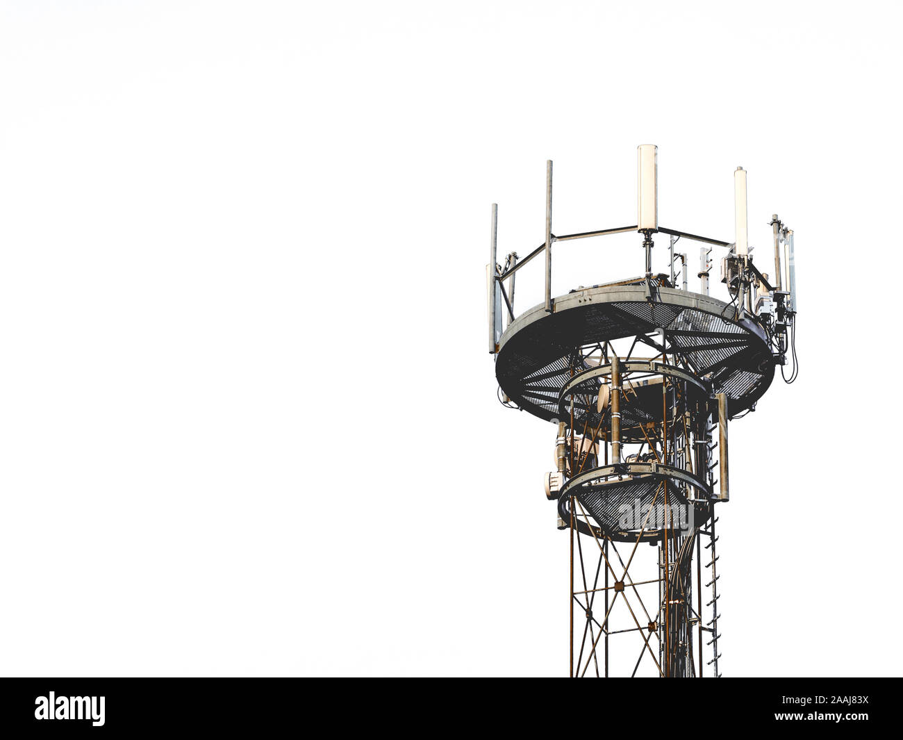 Elettrosmog torre di trasmissione Foto Stock