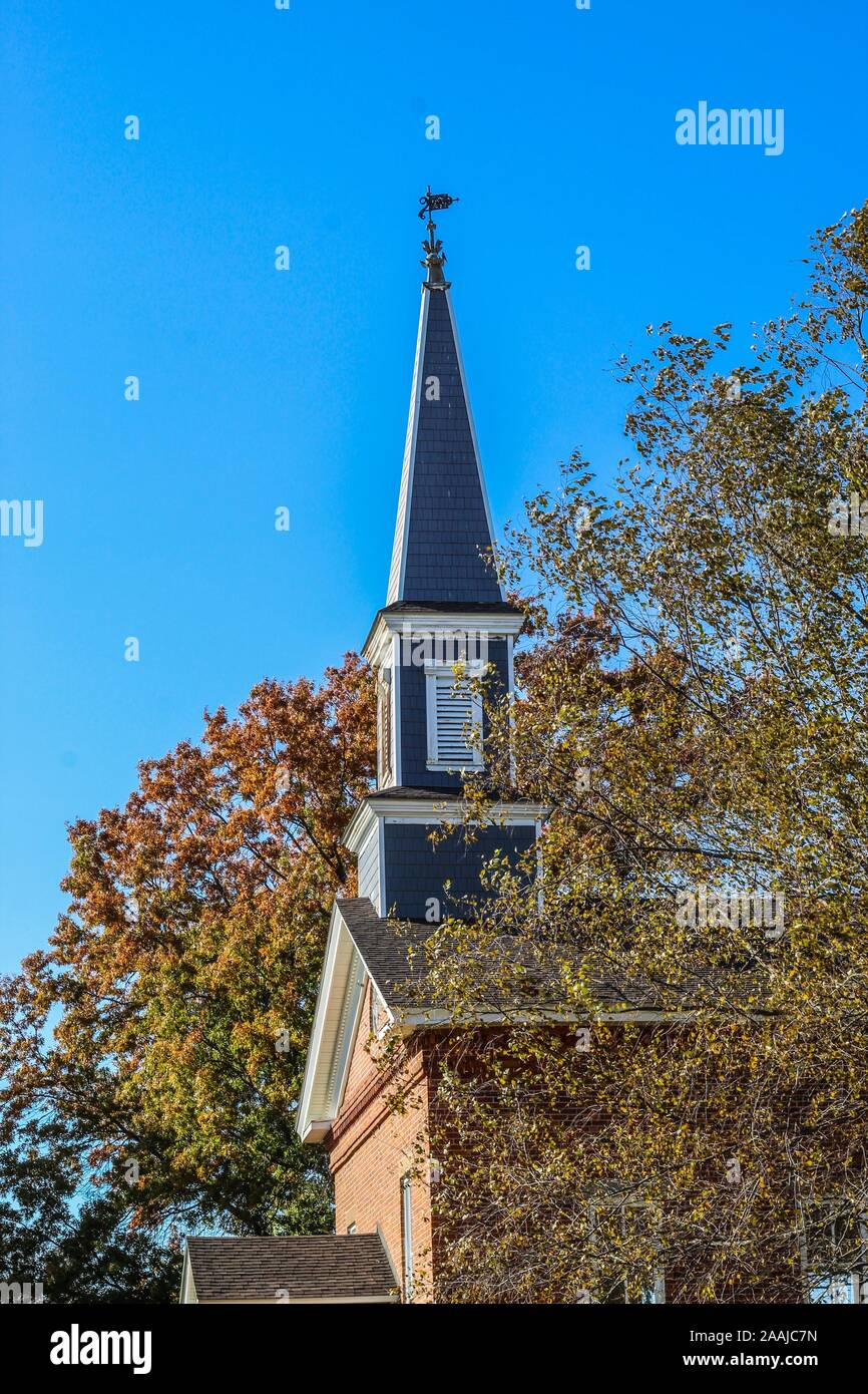 Mann's Chapel lungo Illinois Route 1 South di Rossville Illinois, Stati Uniti d'America Foto Stock