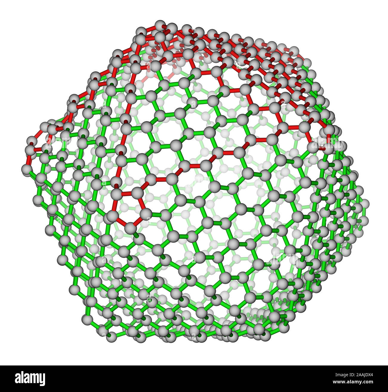 Nanoaggregati fullerene C720 struttura molecolare Foto Stock