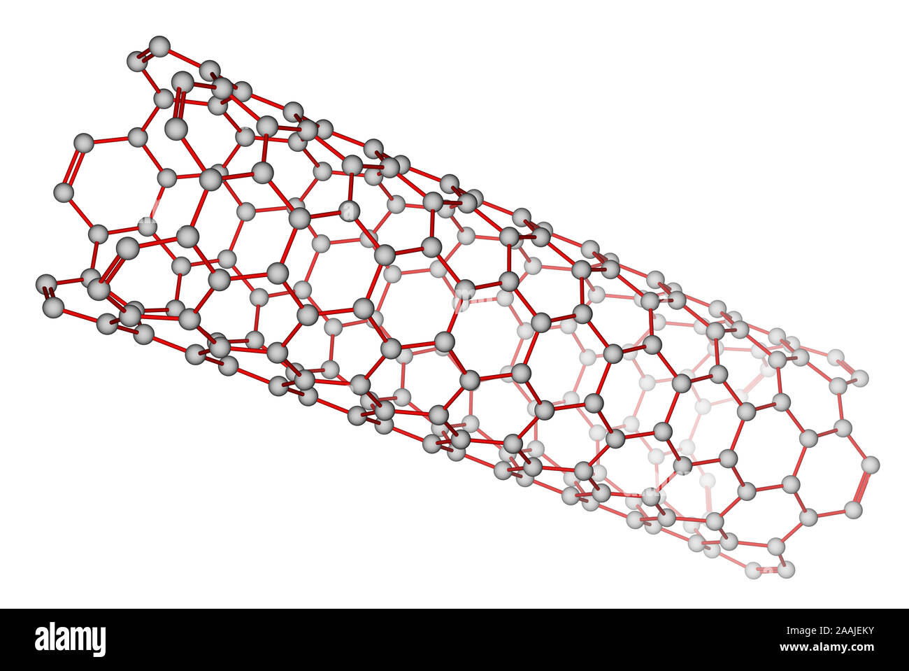 Nanotubo di carbonio Foto Stock