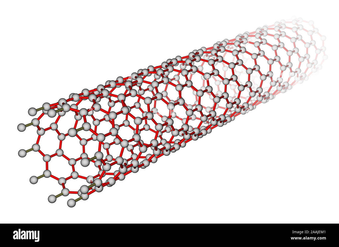 Nanotubo di carbonio Foto Stock