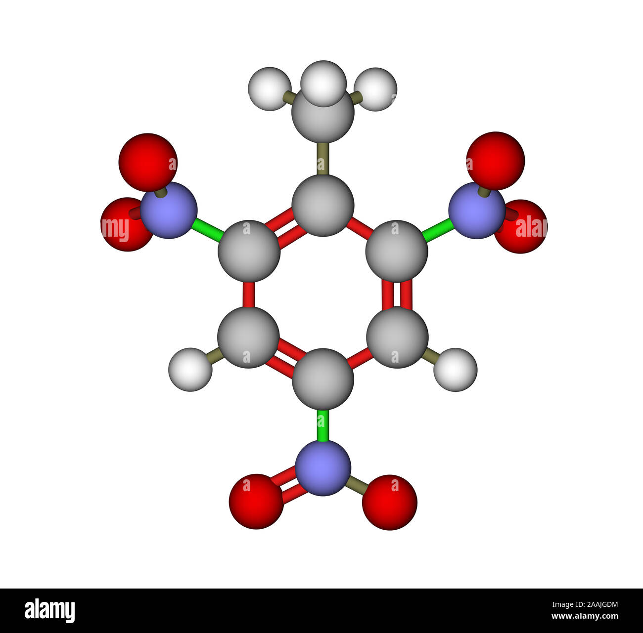 Il trinitrotoluene (TNT). Foto Stock