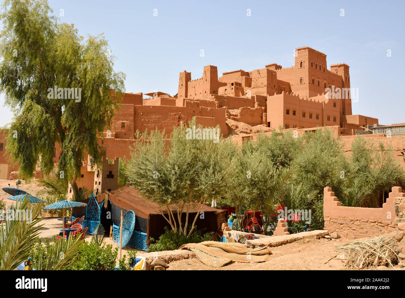 Ouled Otmane Kasbah, Valle di Draa. Il Marocco Foto Stock